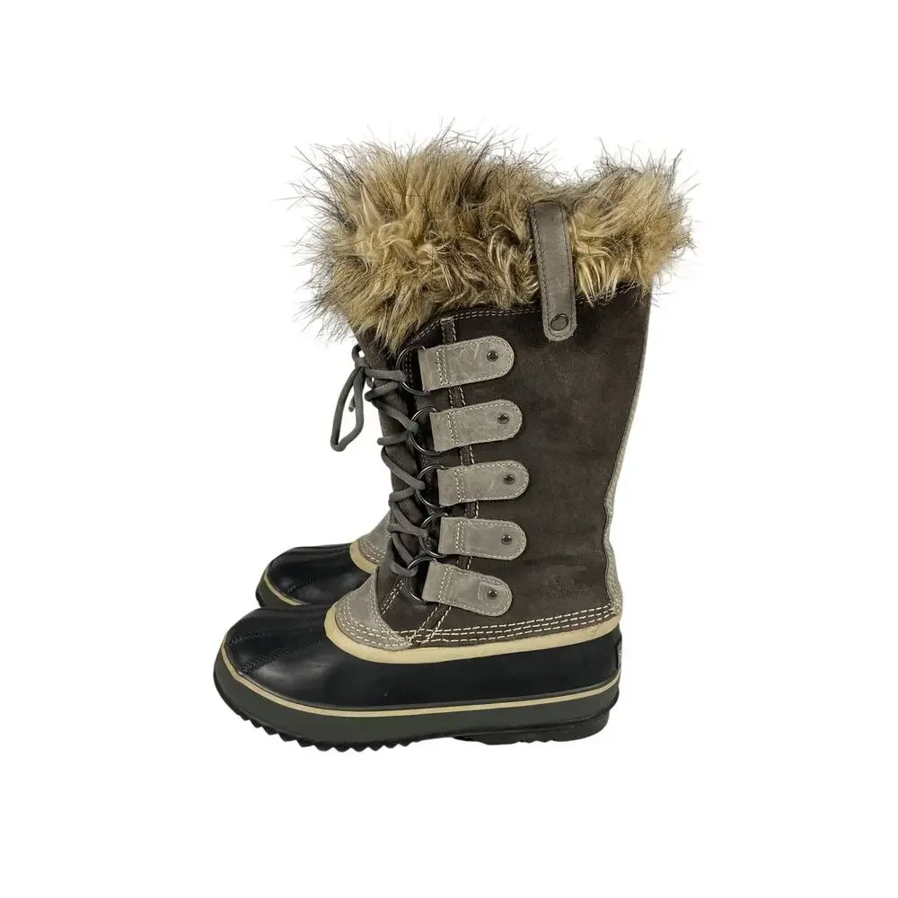 Sorel Joan Of Arctic Women's Waterproof Boots Faux Fur Size 8